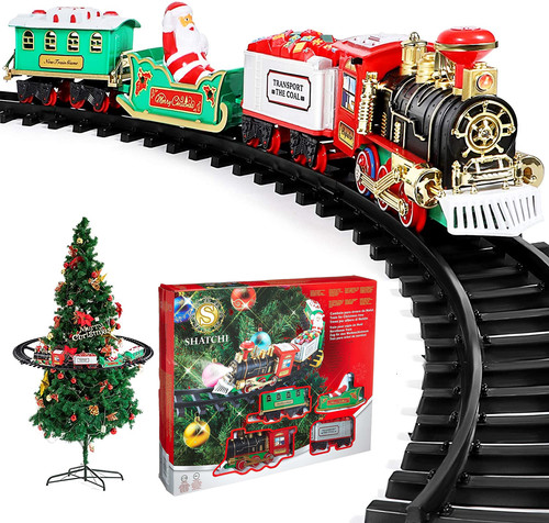 Christmas tree train set - train,